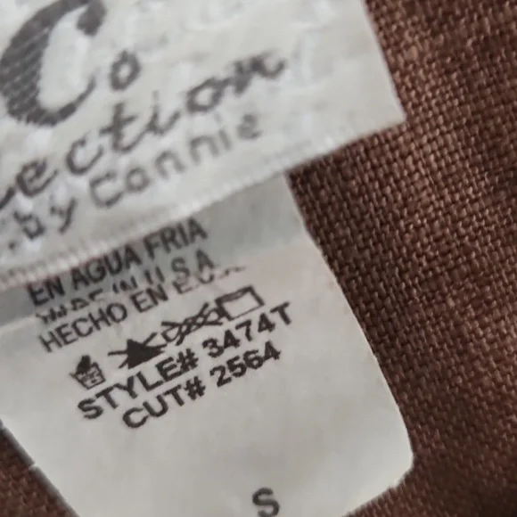 Vintage IC Tank Top Size S usa connie shirt Brown Sleeveless - Picture 4 of 8